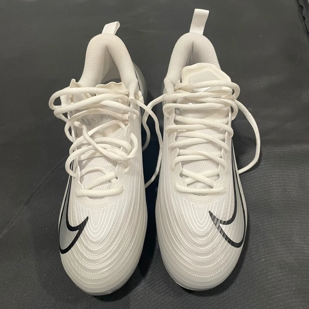 Nike Vapor Edge Shark 2 Football Cleats White Grey FB3303-100 Mens Size 8